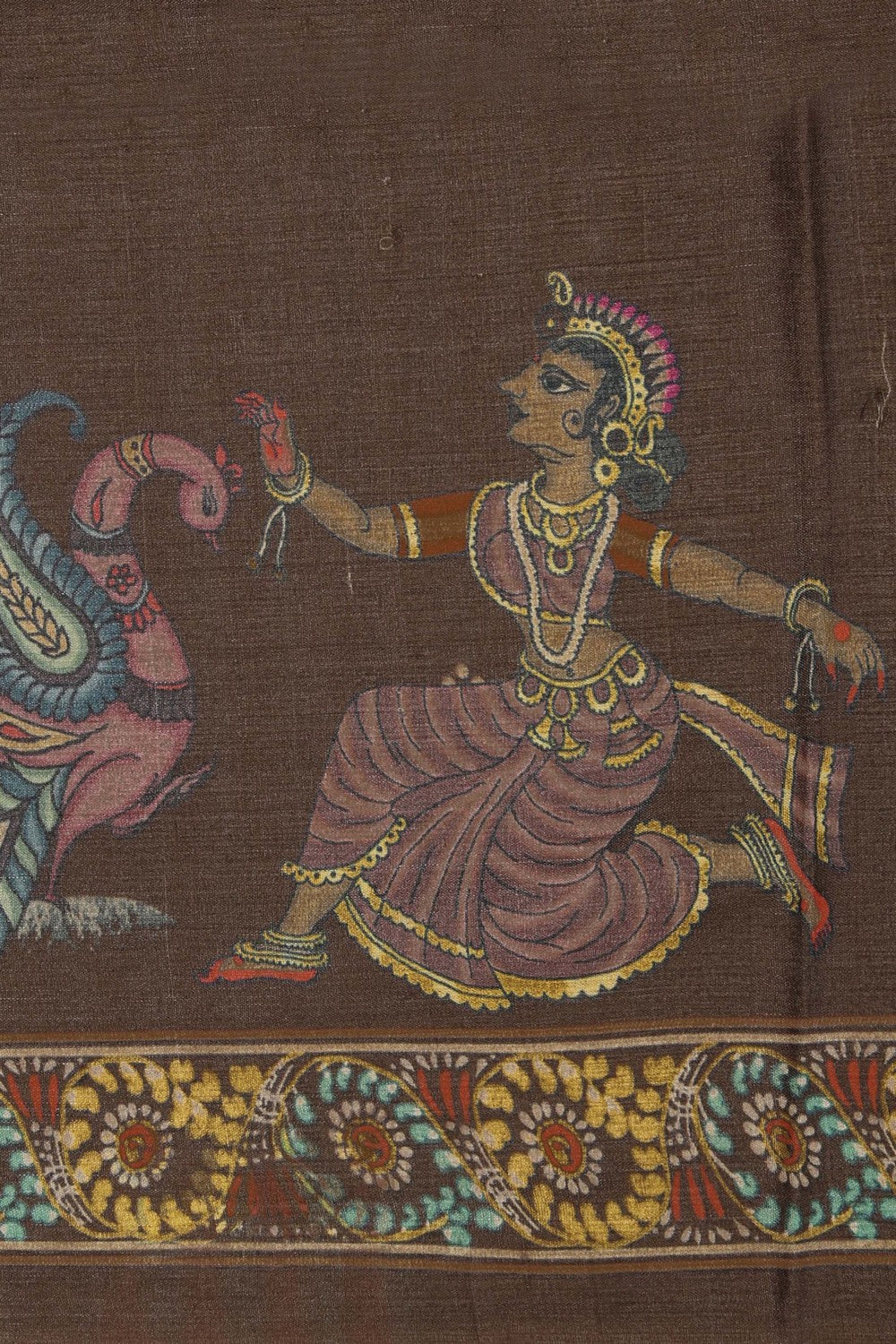 Image of Tussar Silk Patachitra Saree