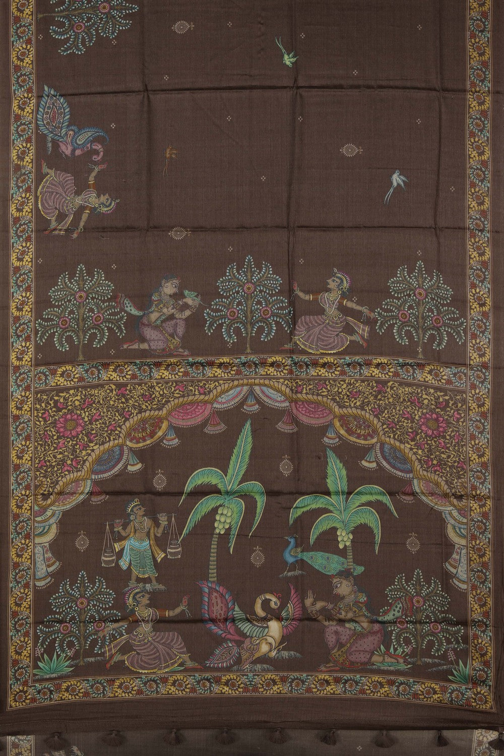 Image of Tussar Silk Patachitra Saree