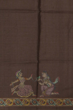 Image of Tussar Silk Patachitra Saree