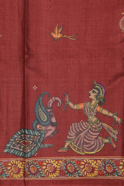 Image of Tussar Silk Patachitra Saree