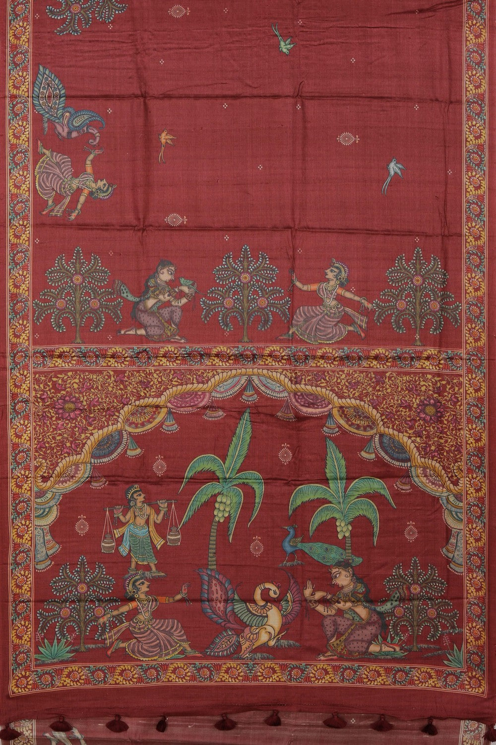 Tussar Silk Patachitra Saree