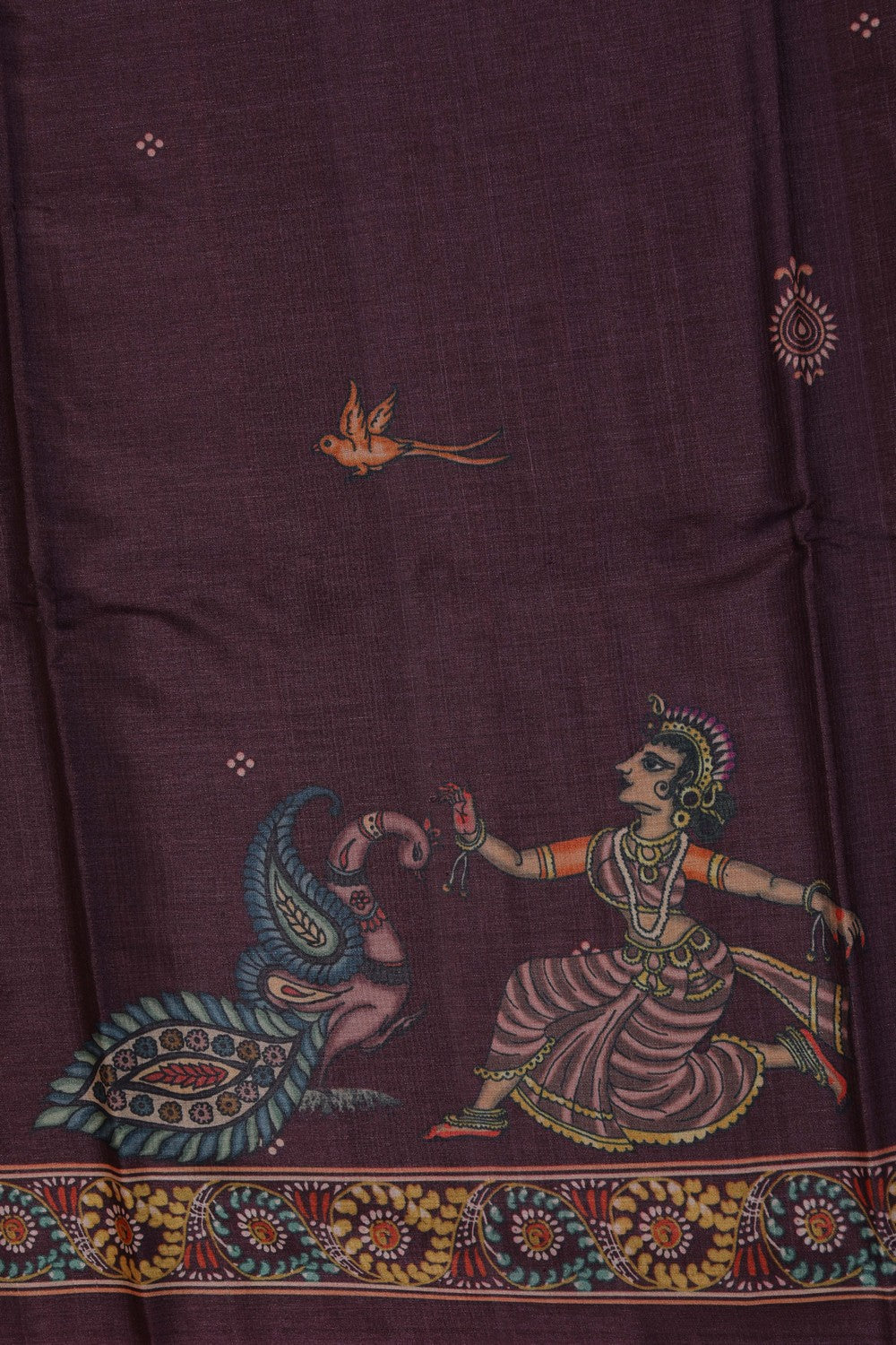 Image of Tussar Silk Patachitra Saree