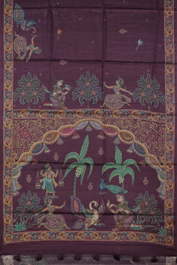 Image of Tussar Silk Patachitra Saree