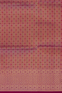 Image of Banarasi Silk Plum Pink Saree