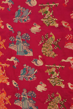 Image of Banarasi Silk Pink Saree