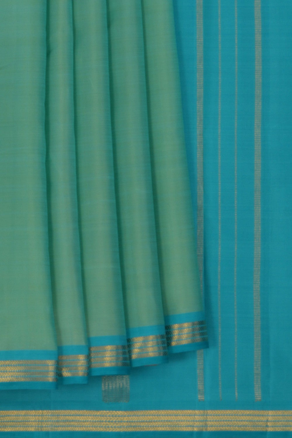 Image of Arani Silk Mint Green Saree