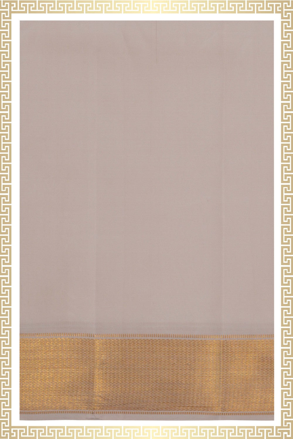 Kanchi Silk Off-White Dhoti With Kanduva (8 X 4)