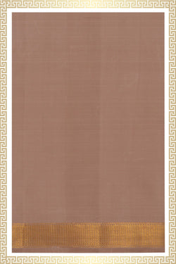 Image of Kanchi Silk Beige Dhoti With Kanduva (8 X 4) 3 Pcs Set