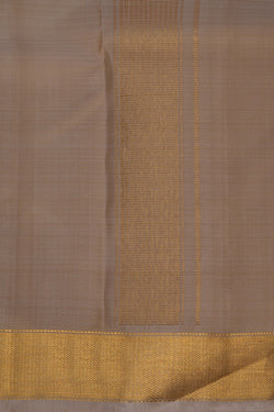Image of Kanchi Silk Beige Dhoti With Kanduva (8 X 4)