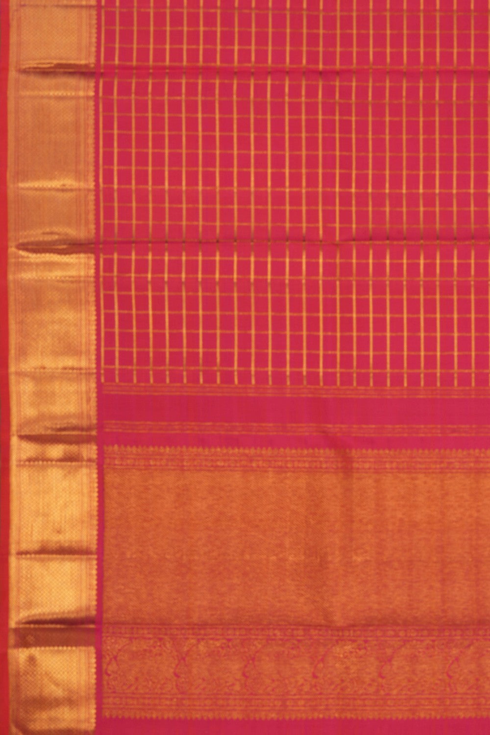 Image of Kanchi Pattu Fuchsia Pink Dupatta