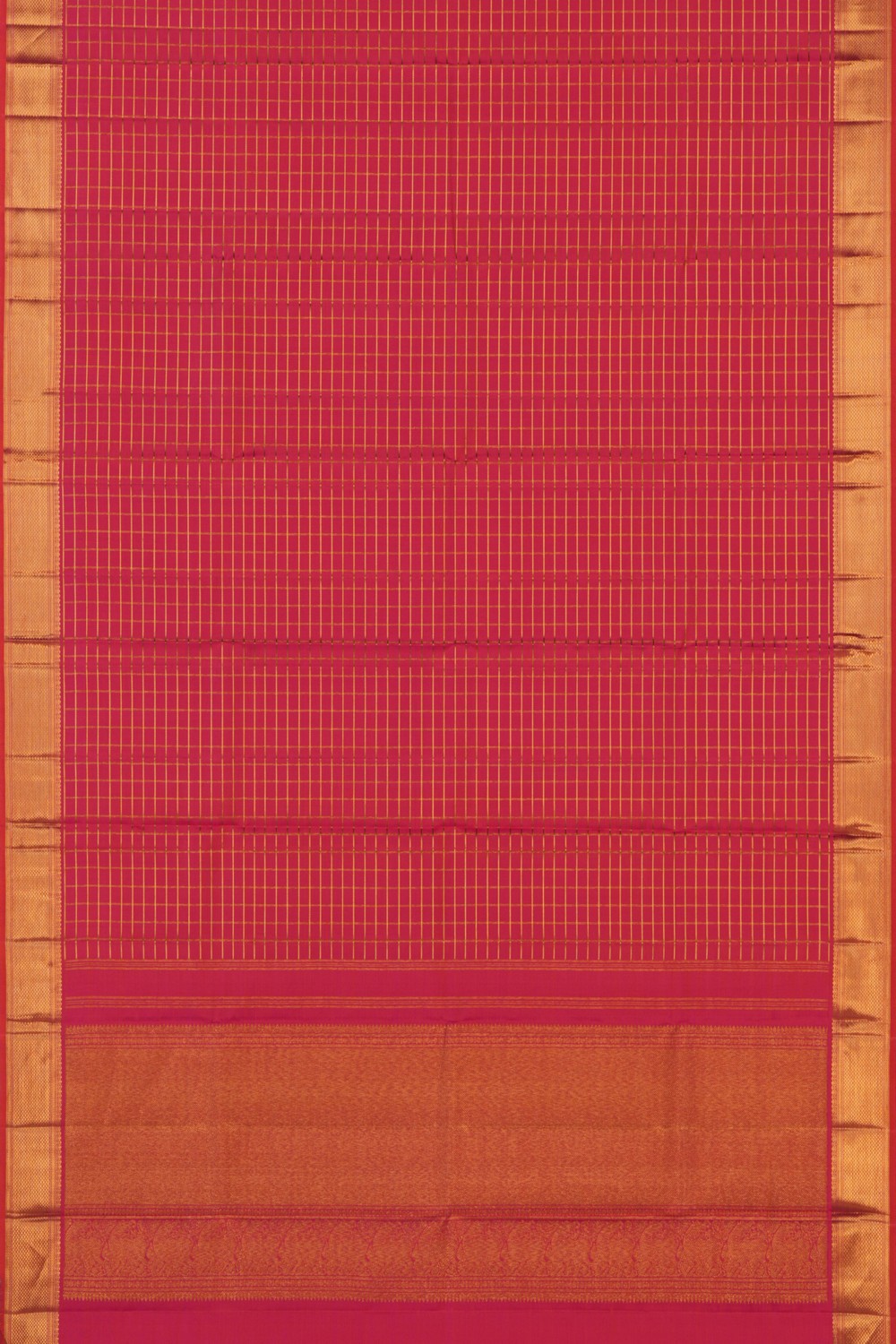 Image of Kanchi Pattu Fuchsia Pink Dupatta