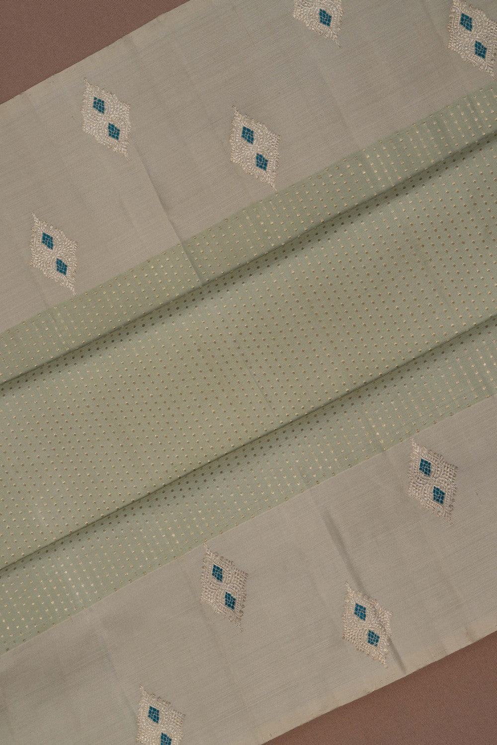 Image of Arani Silk Pista-Green Saree