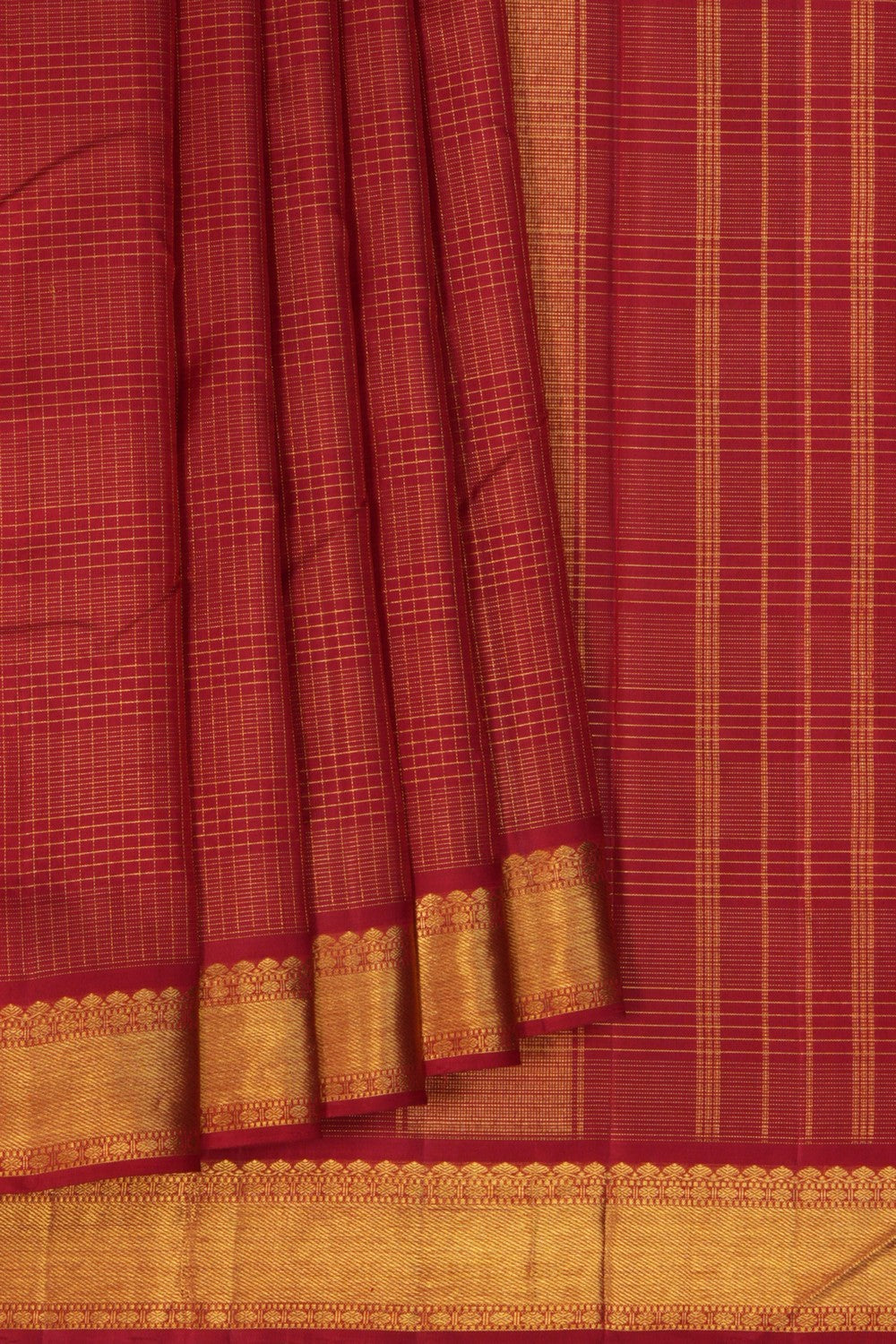 Image of Arani Silk Red Saree
