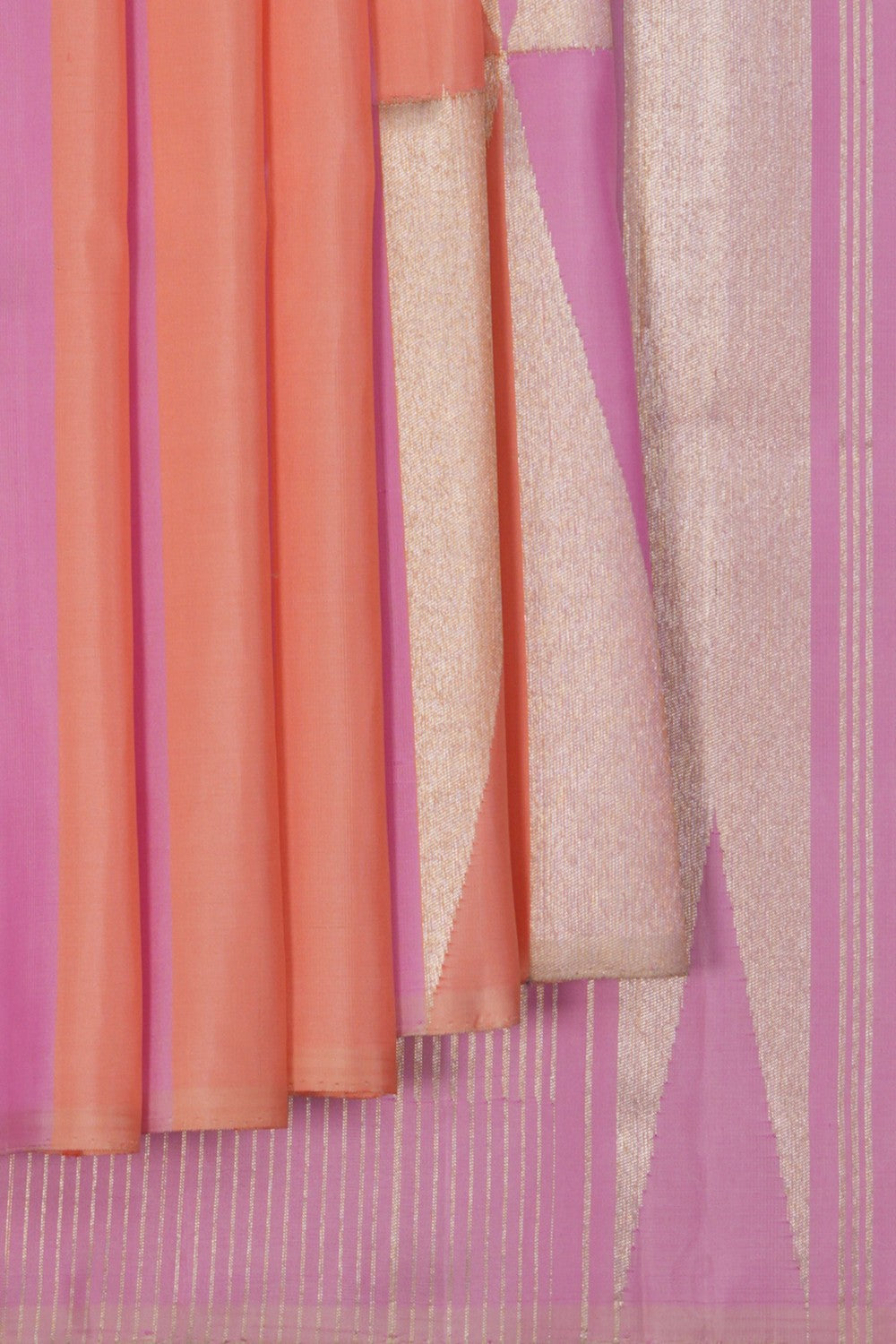 Image of Arani Silk Geometric Pattern Saree