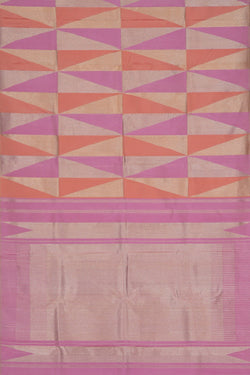 Image of Arani Silk Geometric Pattern Saree