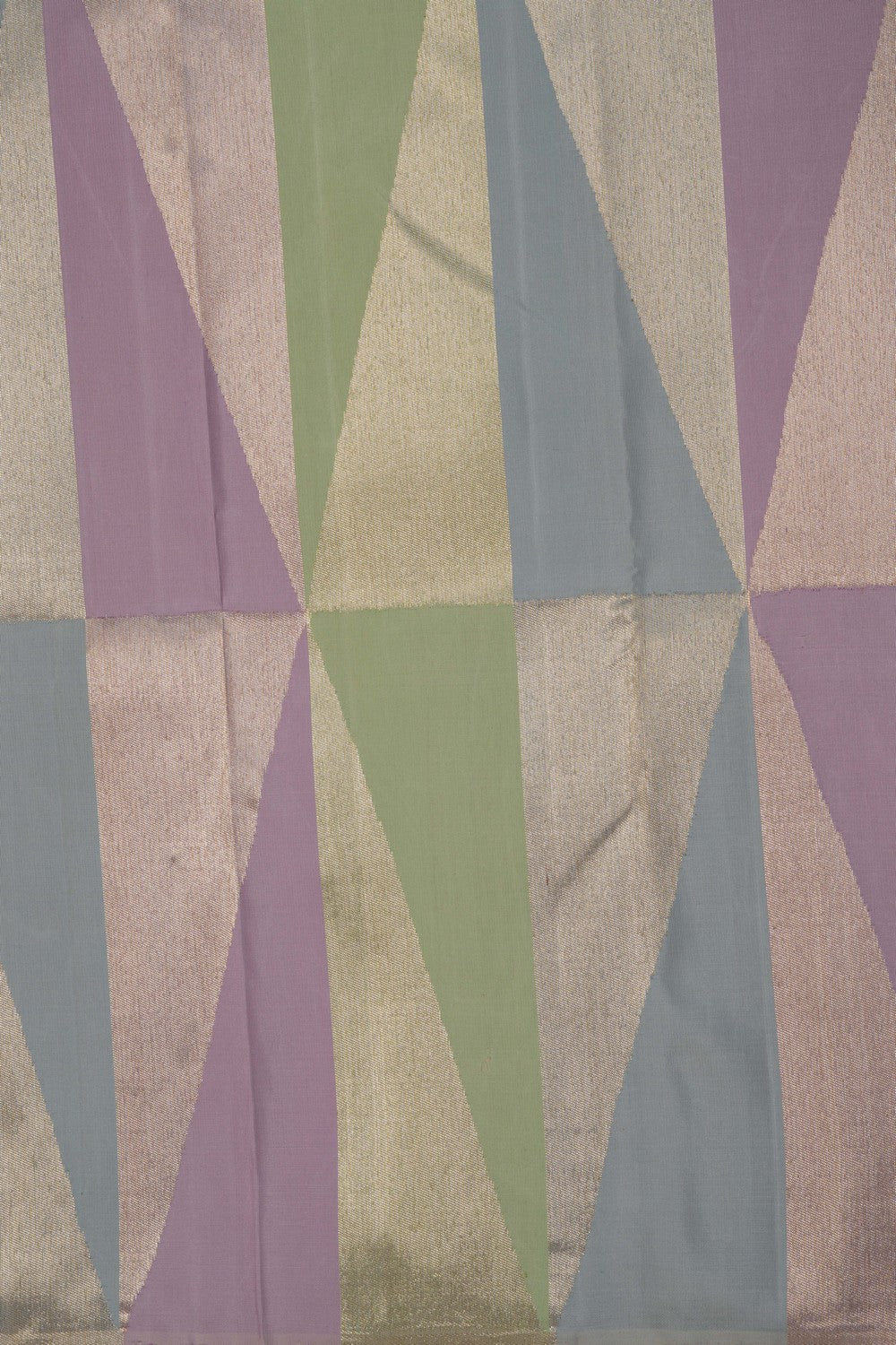 Image of Arani Silk Geometric Pattern Saree