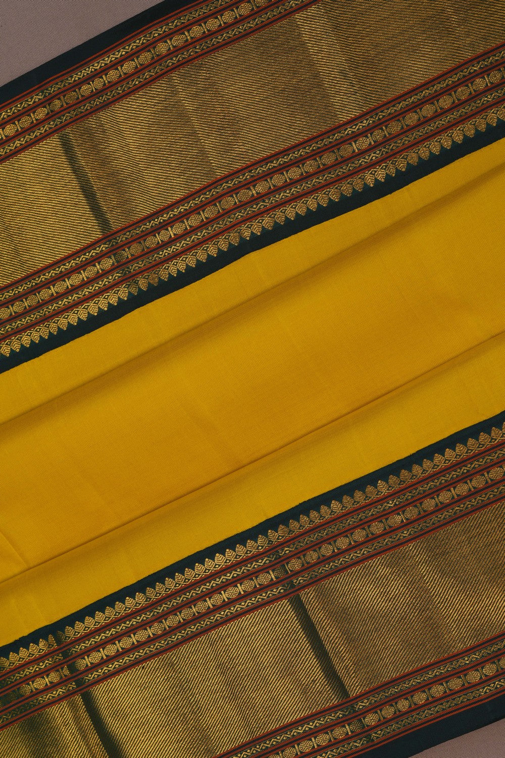 Image of Arani Silk Yellow Saree
