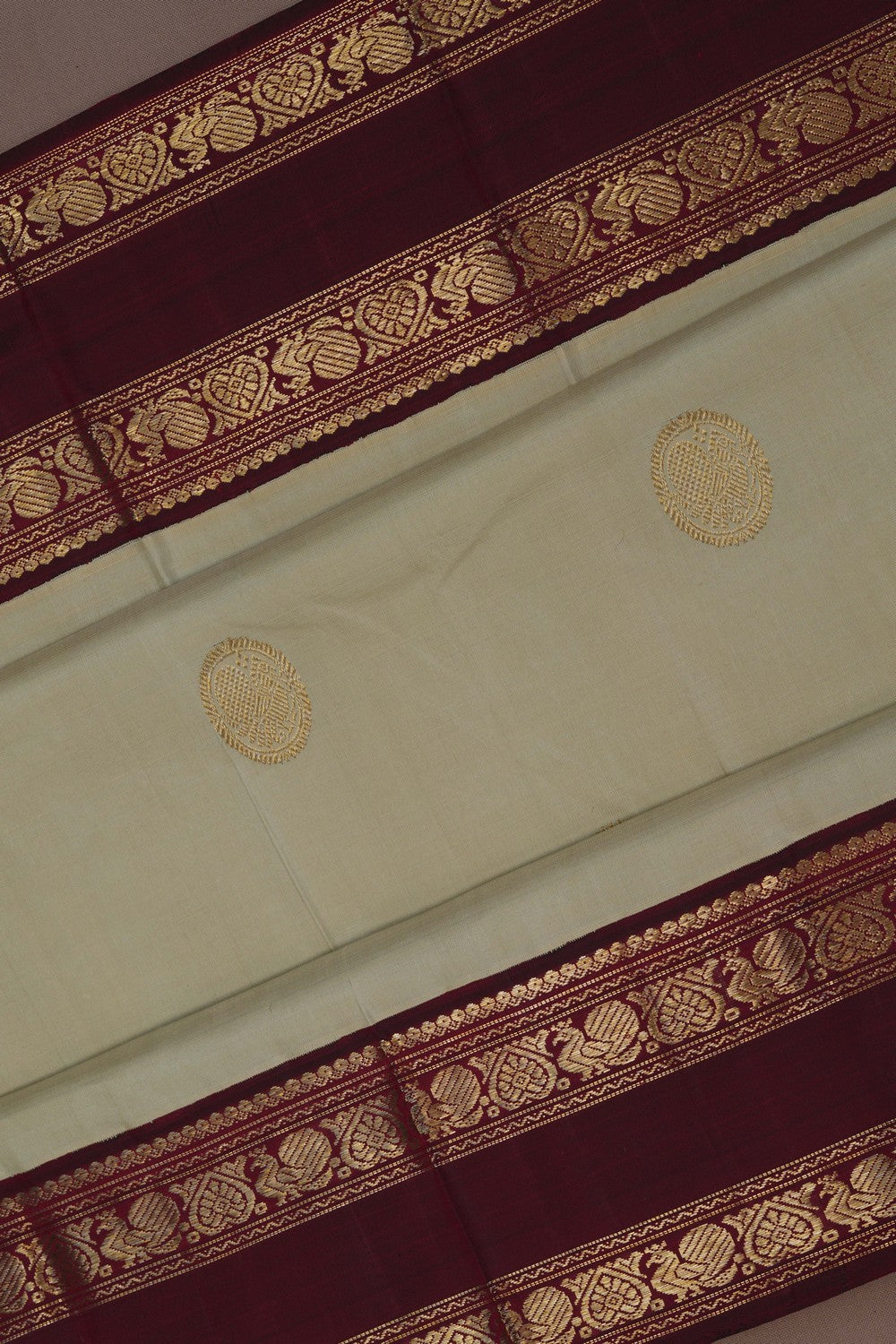 Image of Arani Silk Pista Green Saree