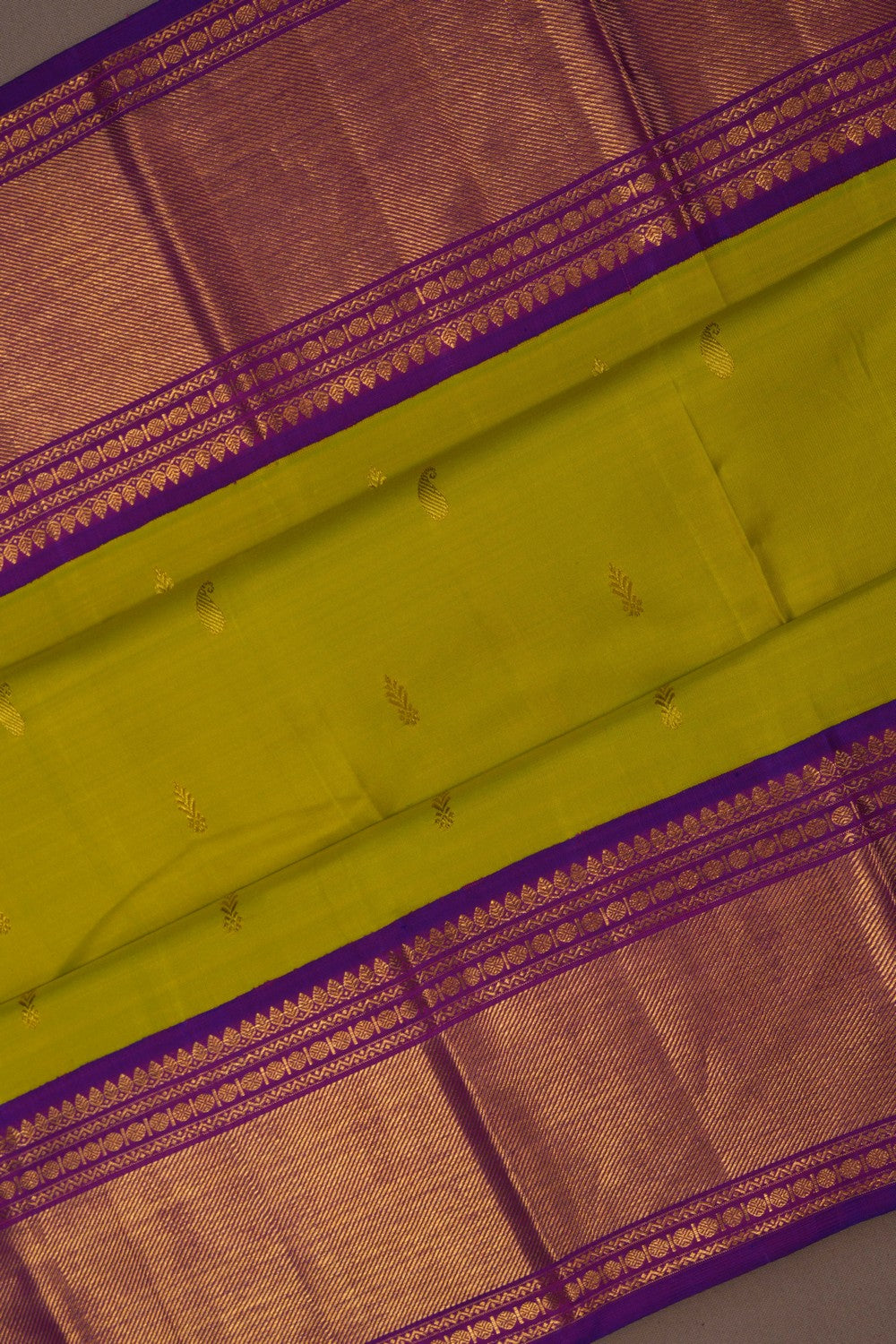 Image of Arani Silk Vibrant Green Saree
