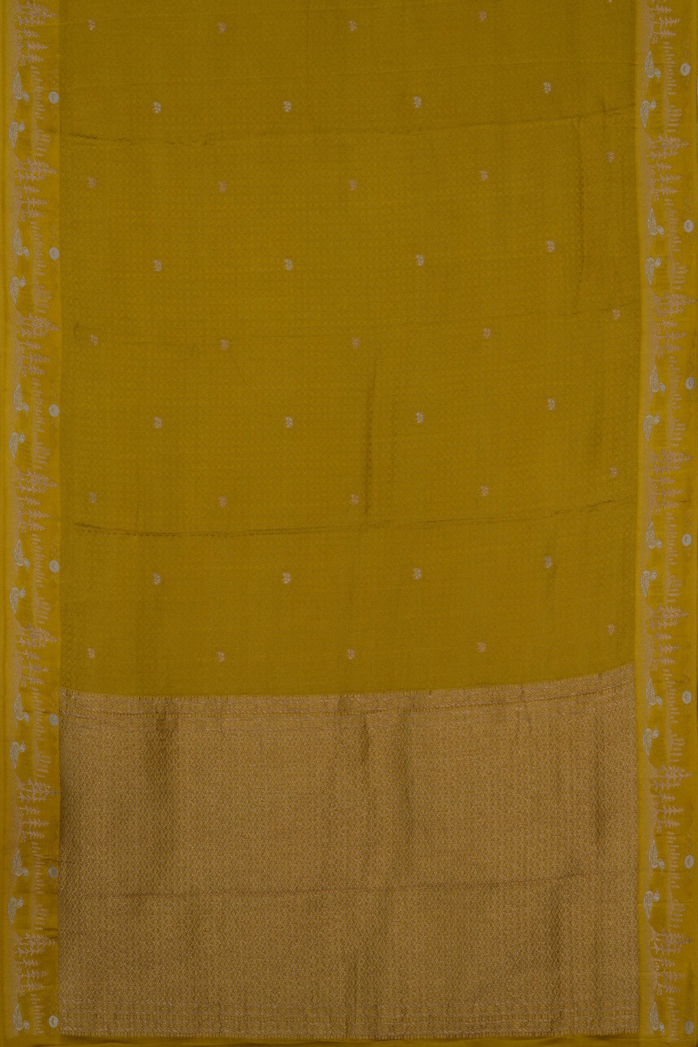 Image of Banarasi Satin Silk Moss Green Saree