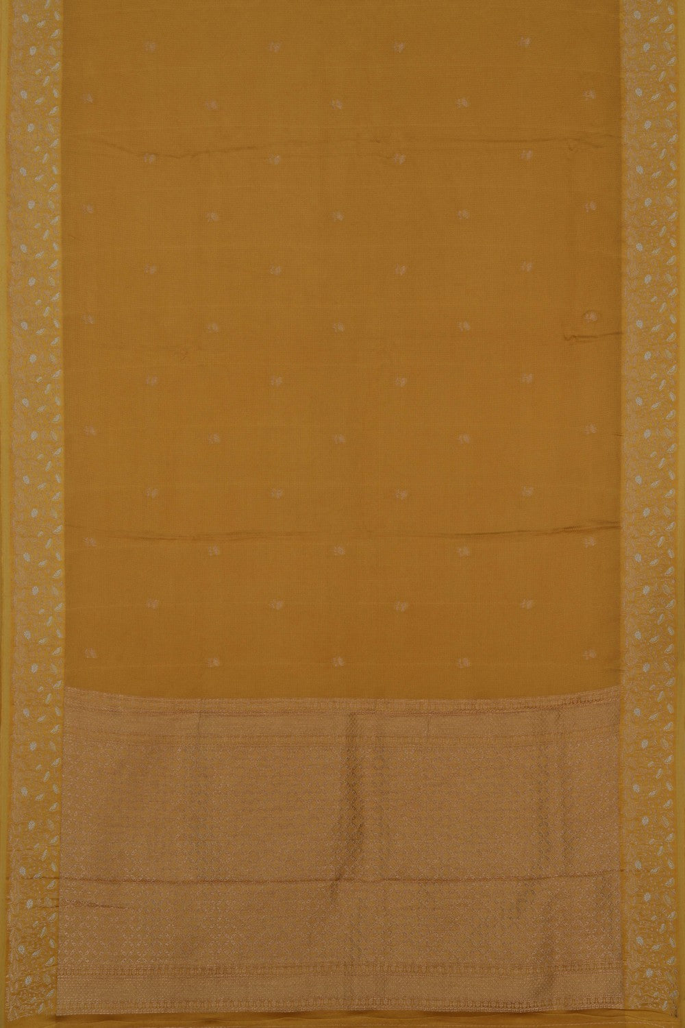 Image of Banarasi Satin Silk Mustard Saree