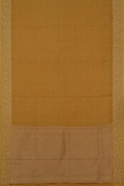 Image of Banarasi Satin Silk Mustard Saree