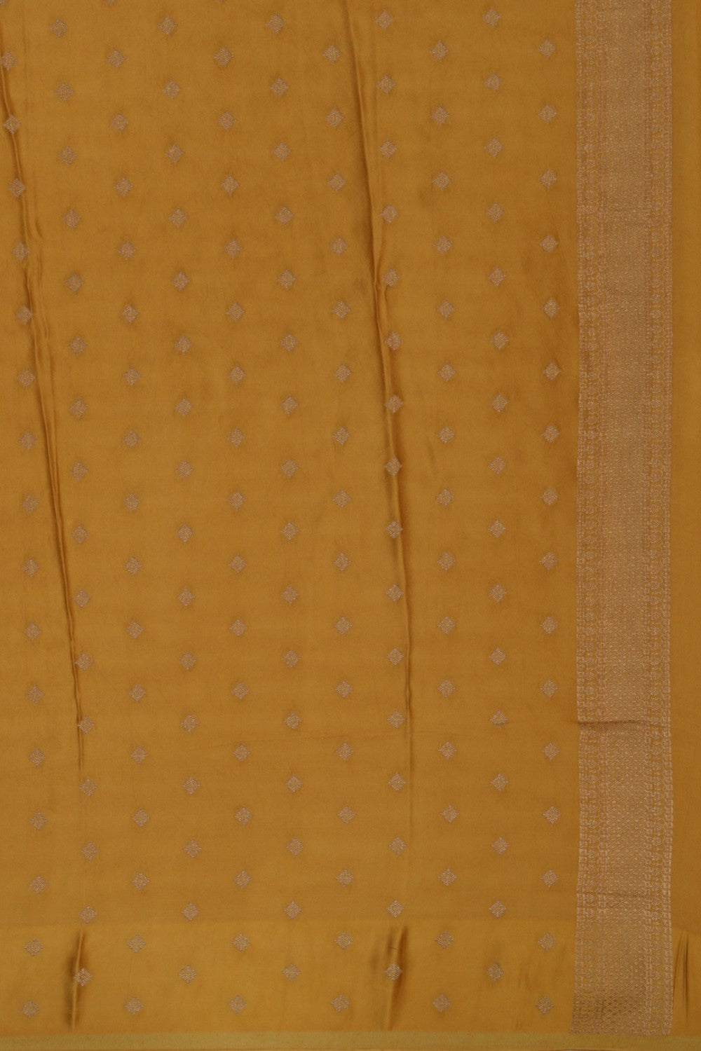 Image of Banarasi Satin Silk Mustard Saree