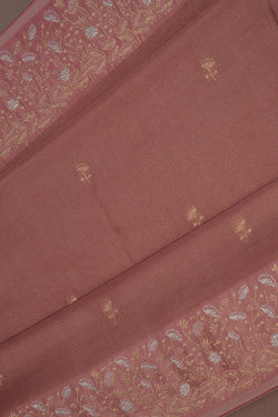 Image of Banarasi Satin Silk Pink Saree