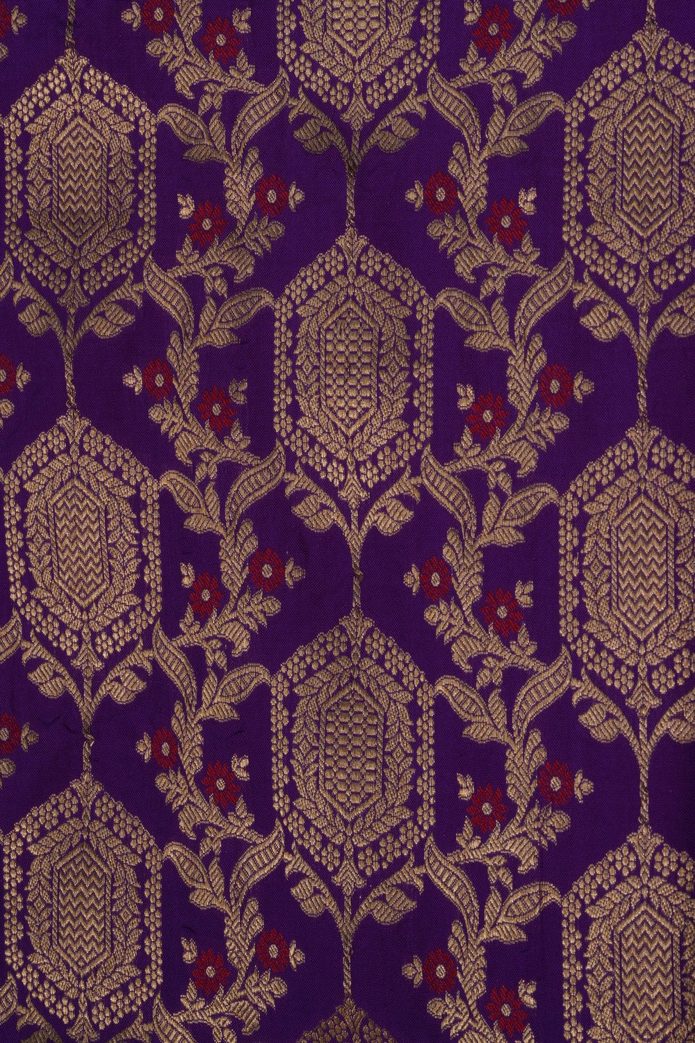 Image of Banarasi Katan Silk Purple Saree