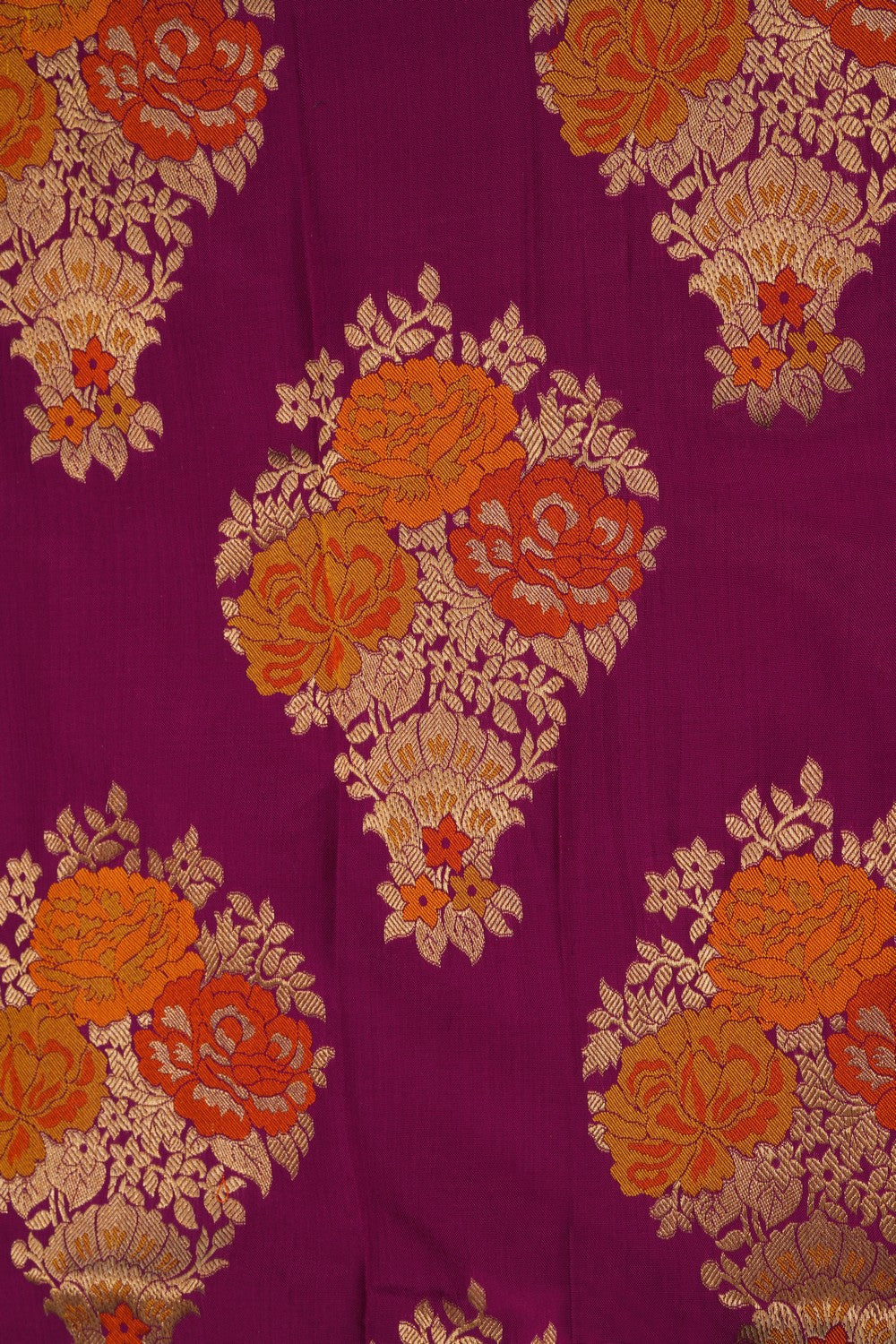 Image of Banarasi Silk Magenta Pink Saree