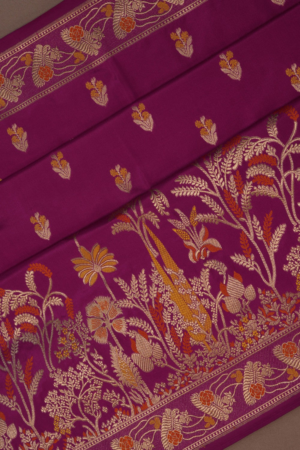 Image of Banarasi Katan Silk Pink Saree