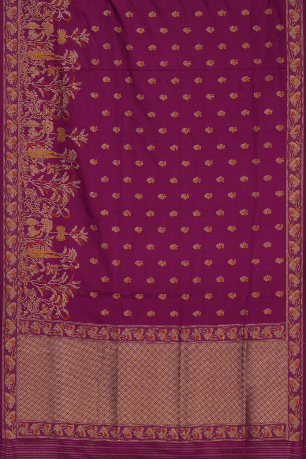Image of Banarasi Katan Silk Pink Saree