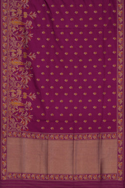 Image of Banarasi Katan Silk Pink Saree