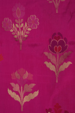 Image of Banarasi Silk Pink Saree