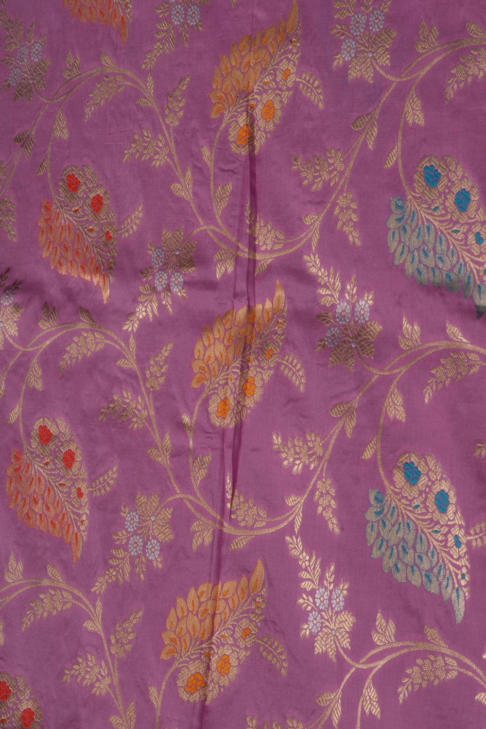 Image of Banarasi Silk Lavender Purple Saree