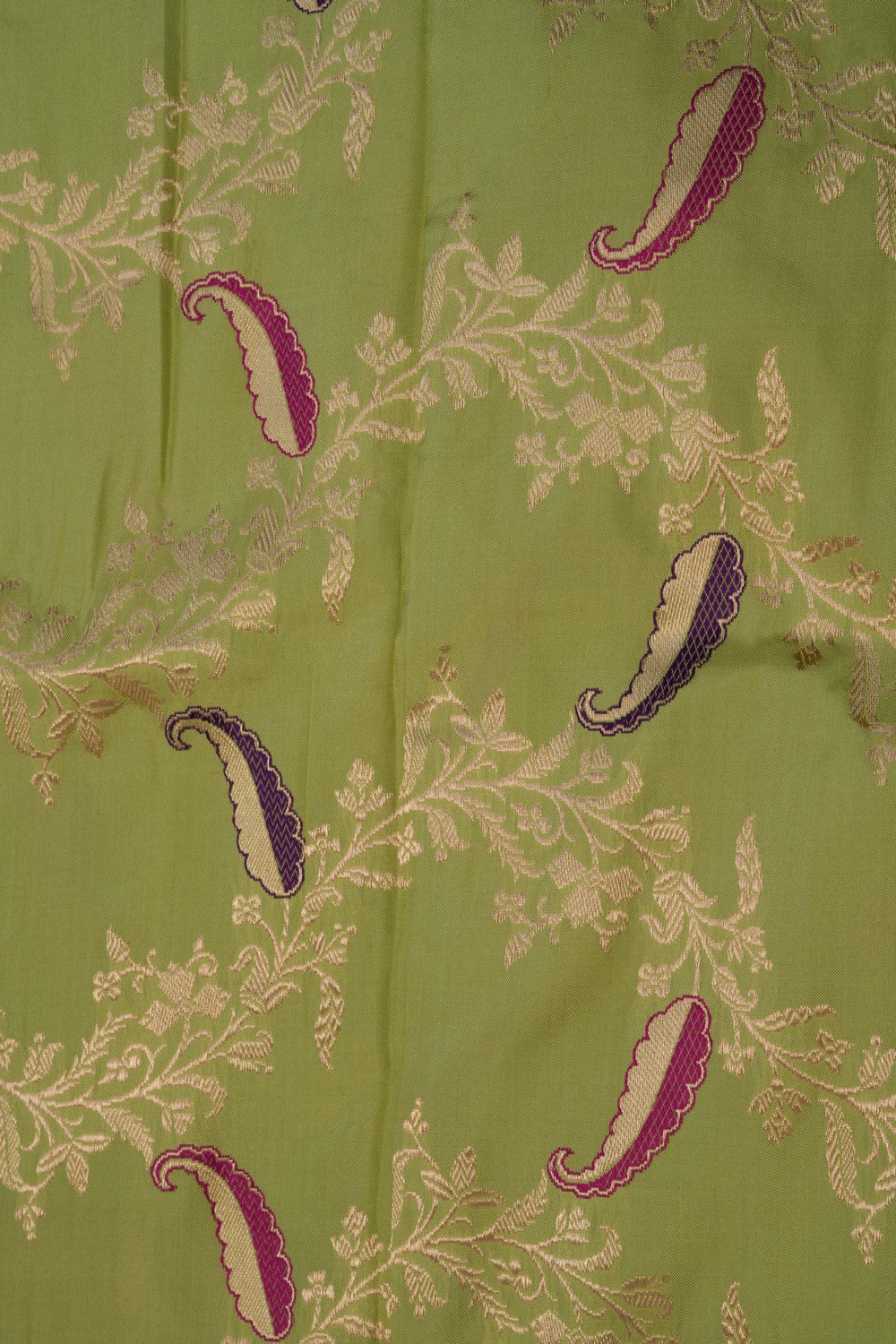 Image of Banarasi Katan Silk Green Saree