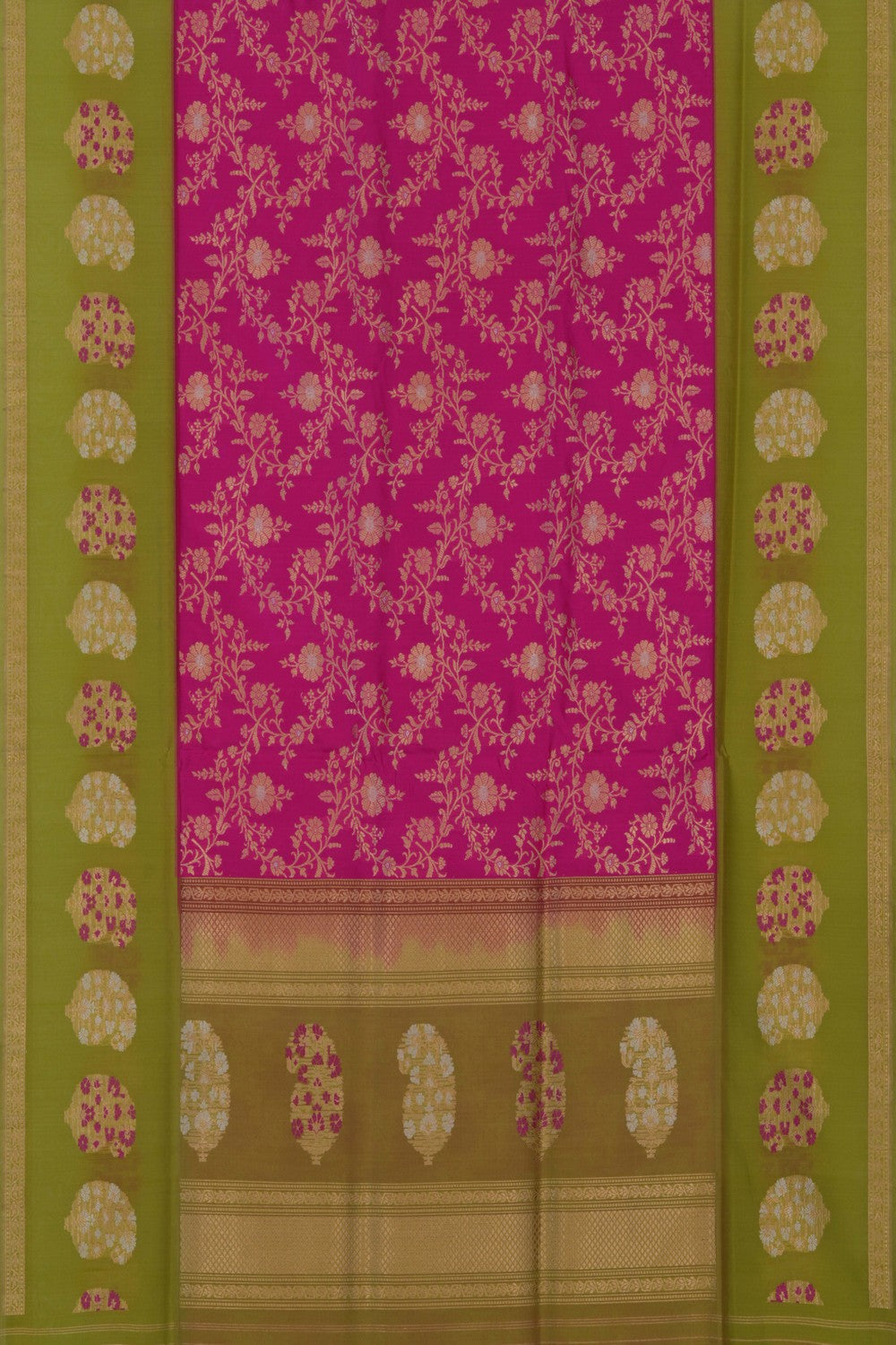 Image of Banarasi Katan Silk Pink Saree