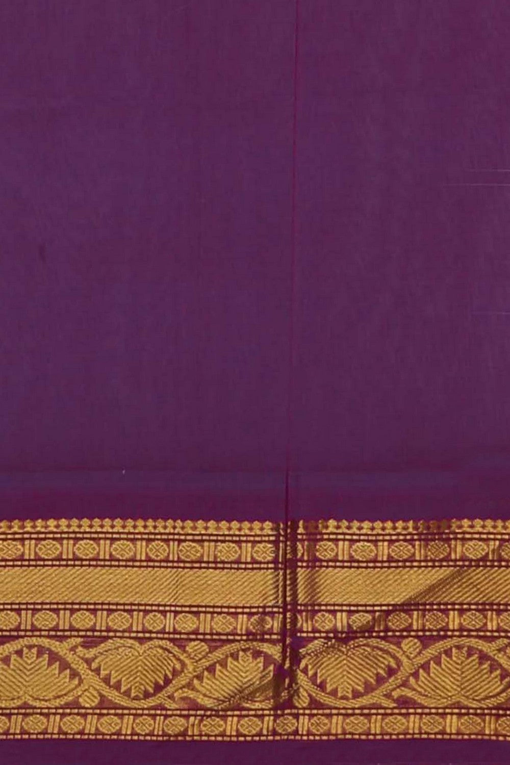 Gadwal Cotton Off-White Saree