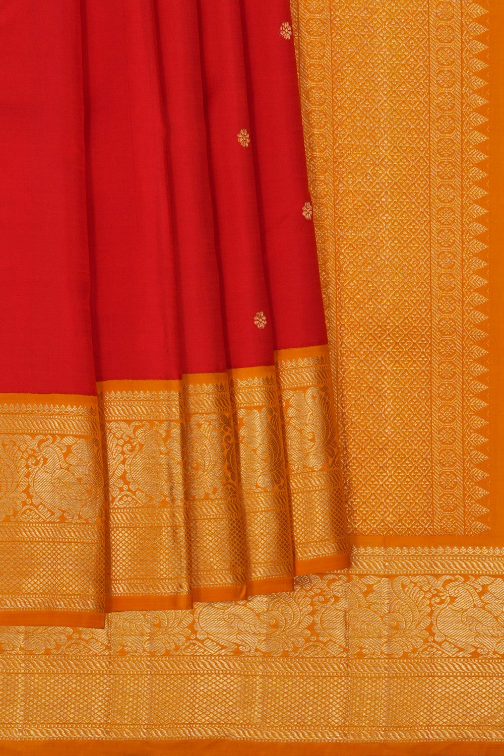 Image of Arani Silk Red Saree