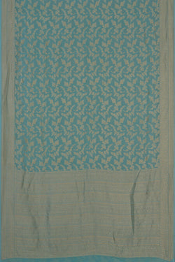 Image of Banarasi Chiffon Ice Blue Saree