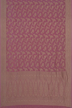 Image of Banarasi Chiffon Pink Saree