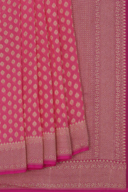 Image of Banarasi Chiffon Pink Saree