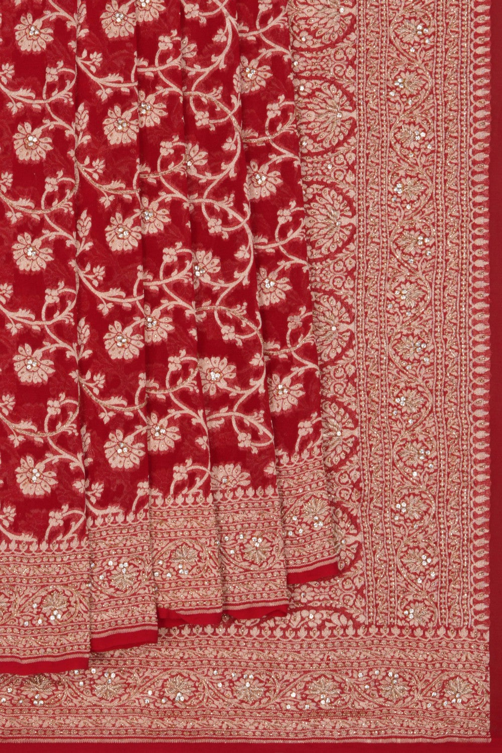 Banarasi Georgette Embroidery Saree