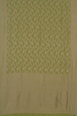 Image of Banarasi Chiffon Spring Green Saree