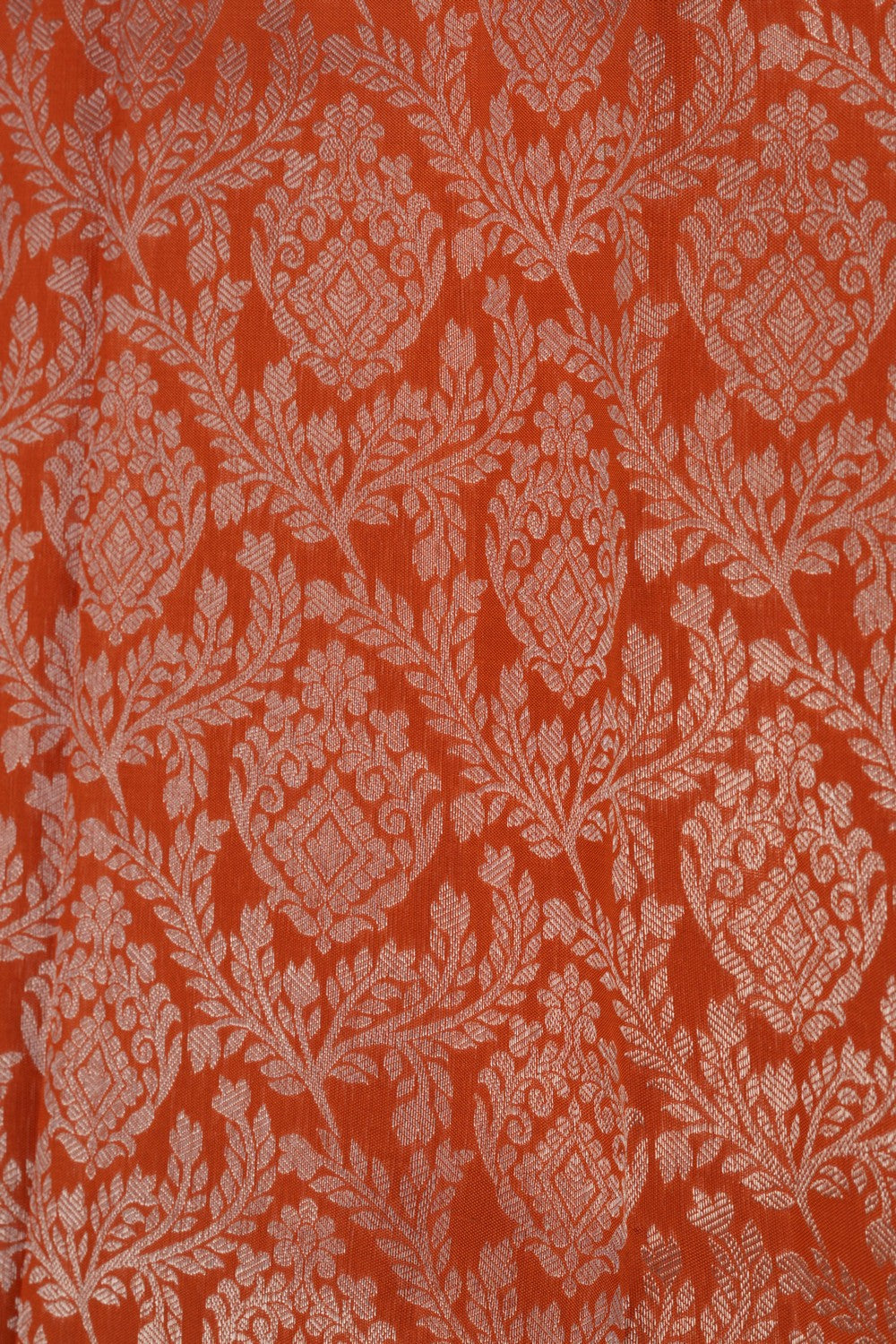 Kanchipattu Brocade Orange Saree
