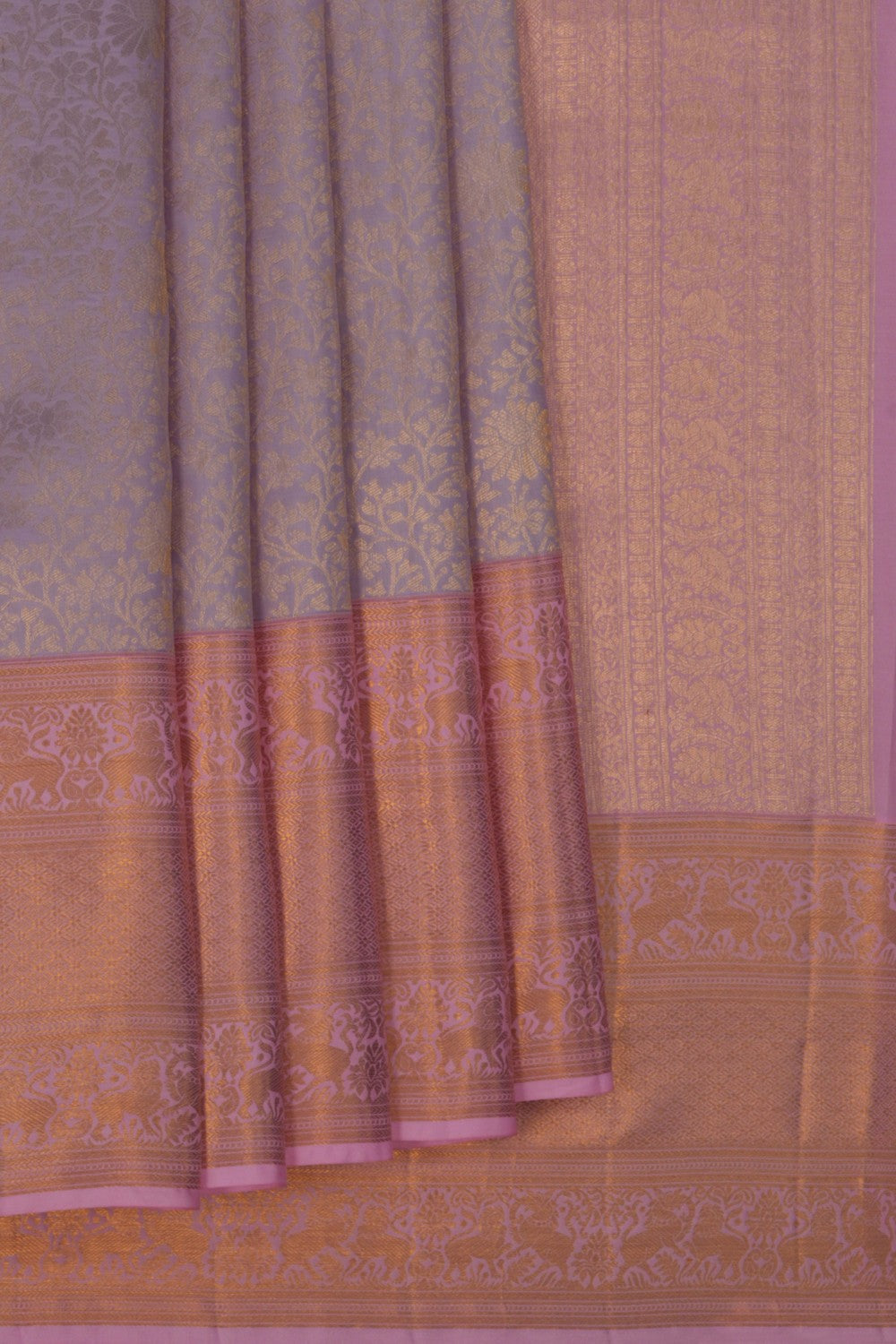Kanchipattu Brocade Mauve Saree