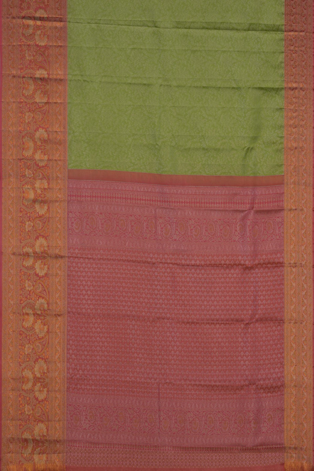 Image of Kanchipattu Brocade Mint Green Saree