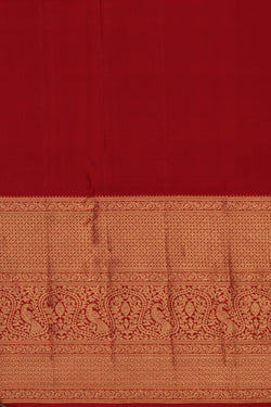 Image of Kanchipattu Brocade Red Saree