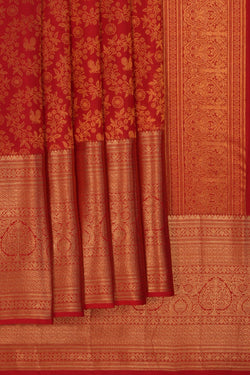 Image of Kanchipattu Brocade Red Saree
