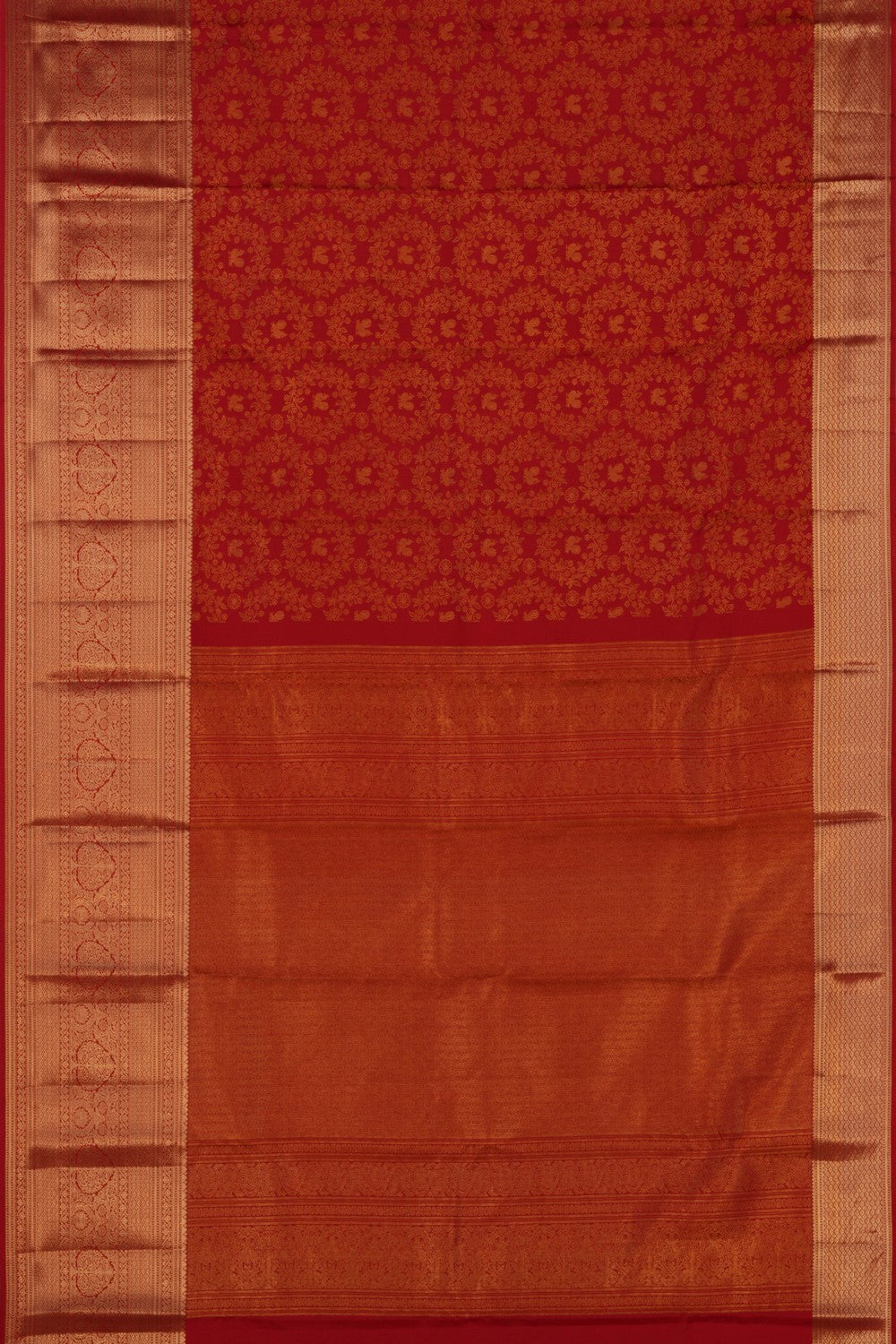 Kanchipattu Brocade Red Saree